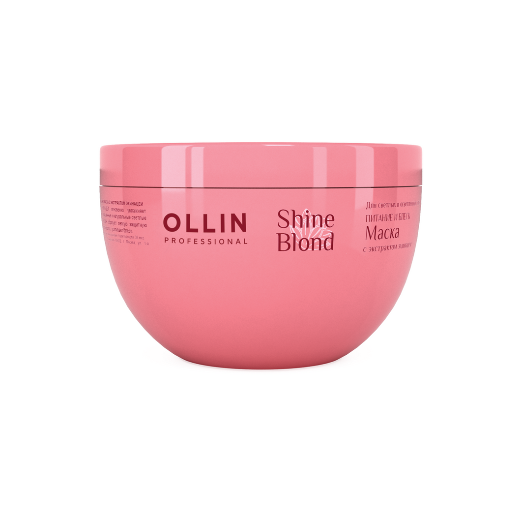 OLLIN Shine Blond kaukė su ežiuolės ekstraktu 300 ml