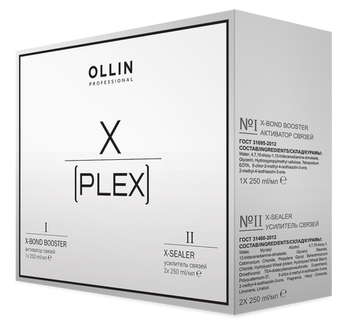 OLLIN X-PLEX Rinkinys: №1 X-Bond stiprintuvas 250ml + №2 X-Sealer  2х250ml