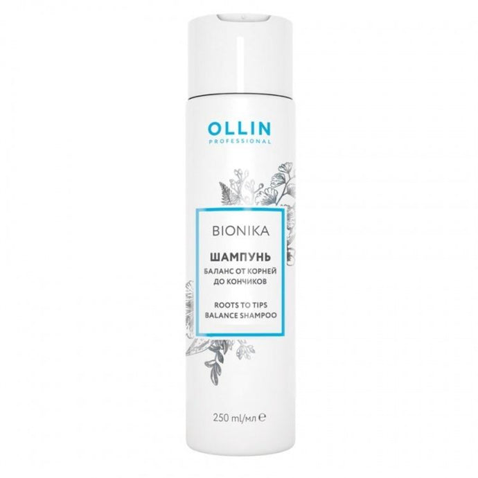 OLLIN BioNika Nuo šaknų iki plaukų galiukų balanso šampūnas 250ml