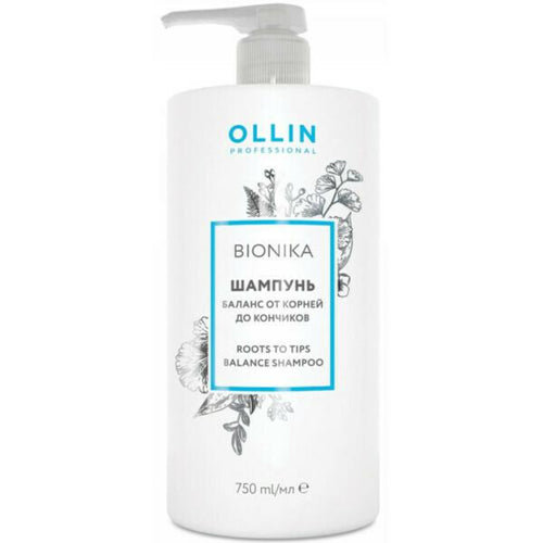 OLLIN BioNika Nuo šaknų iki plaukų galiukų balanso šampūnas 750ml